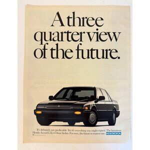 Vintage 1986 Honda Accord Automobile Car Advertisement Print Ad